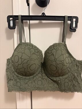 Aerie Floral Lace Demi Bra